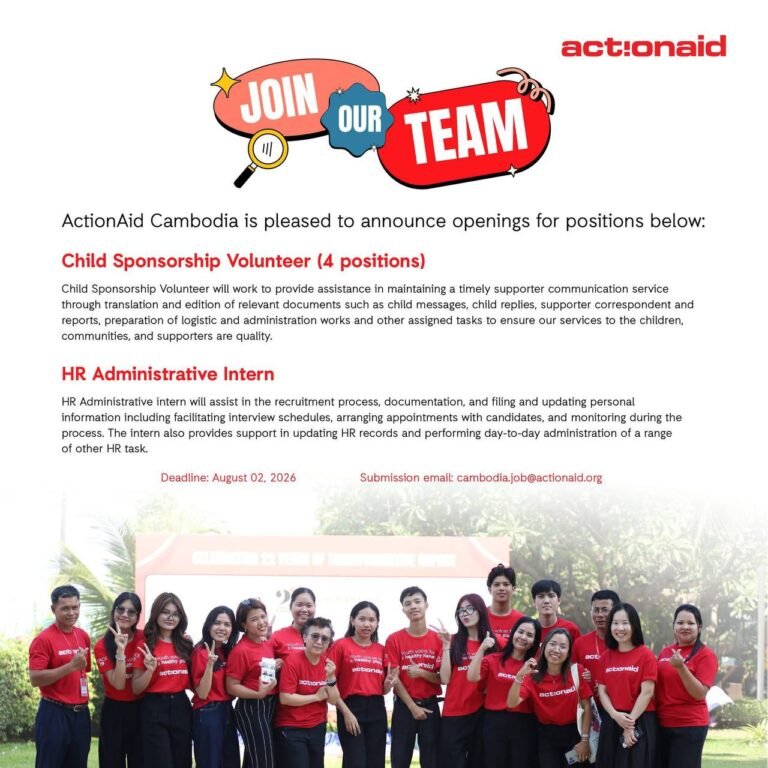 HR Administrative Intern | Child Sponsorship Volunteer