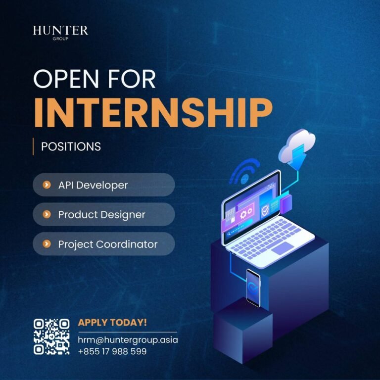 API Developer Intern | Product Designer Intern | Project Coordinator Intern